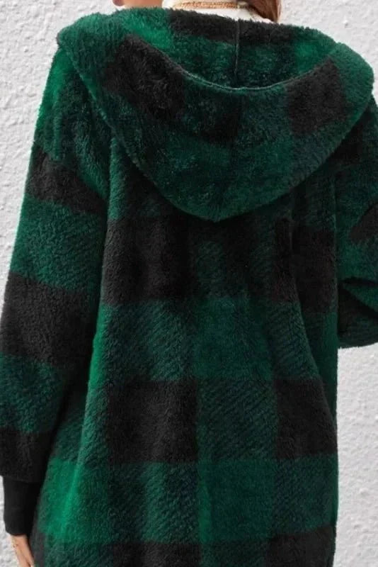 Alberte | Bluza z kapturem w kratkę