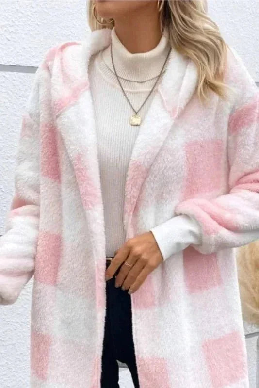 Alberte | Bluza z kapturem w kratkę