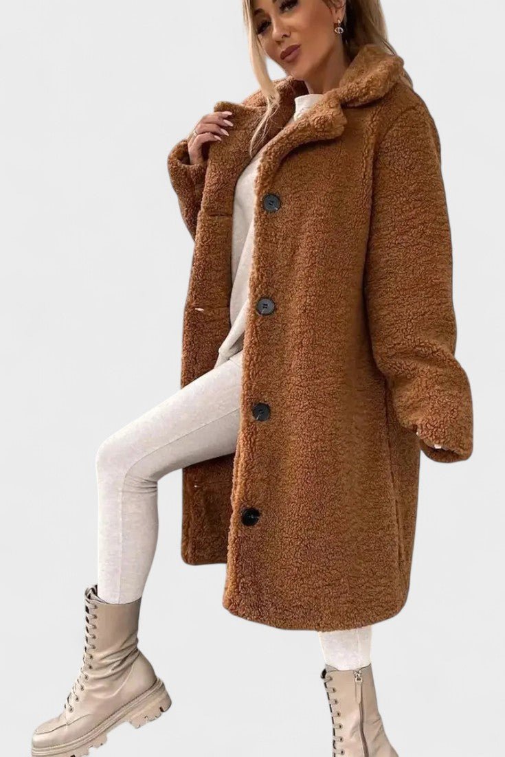 Birgitte™ | Elegancka kurtka typu teddy o luksusowym wyglądzie