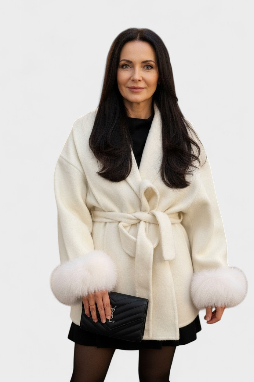 Dagmar™ | Elegancki płaszcz z ekofuchrem