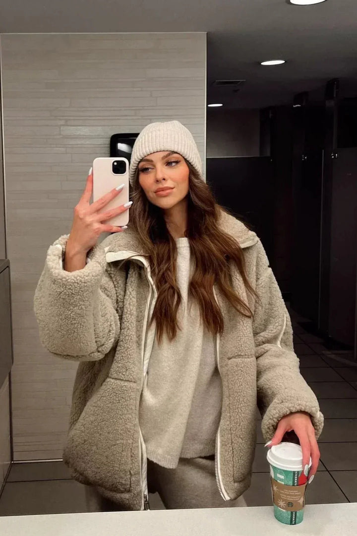Mille™ | Elegancki szlafrok typu teddy w stylu skandynawskim