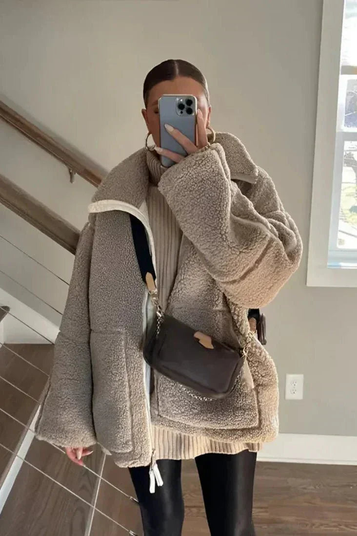 Mille™ | Elegancki szlafrok typu teddy w stylu skandynawskim