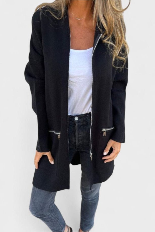 Veslina™ | Elegancka sweterkowa kurtka do stylizacji warstwowej